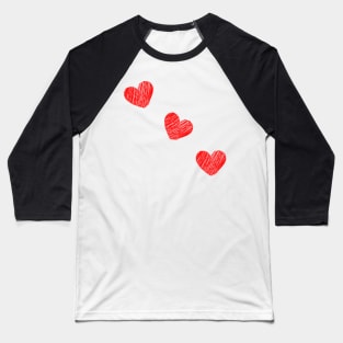 Red Hearts Baseball T-Shirt